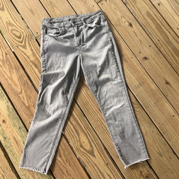 Universal Thread High Rise Skinny Jeans - Cropped - Fair Trade Certified - Sz 12 - Picture 1 of 5